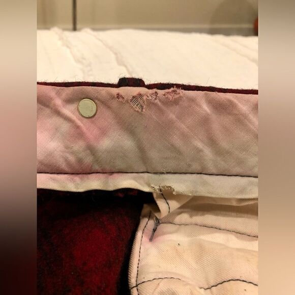 VNT Woolrich Plaid Wool Hunting Work Pants 1940’s RARE Outdoor Cosplay - Picture 14 of 16